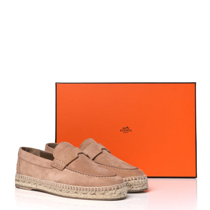 Hermes Suede Calfskin Womens Trip Espadrilles 36 Bois de Santal 10 of 10