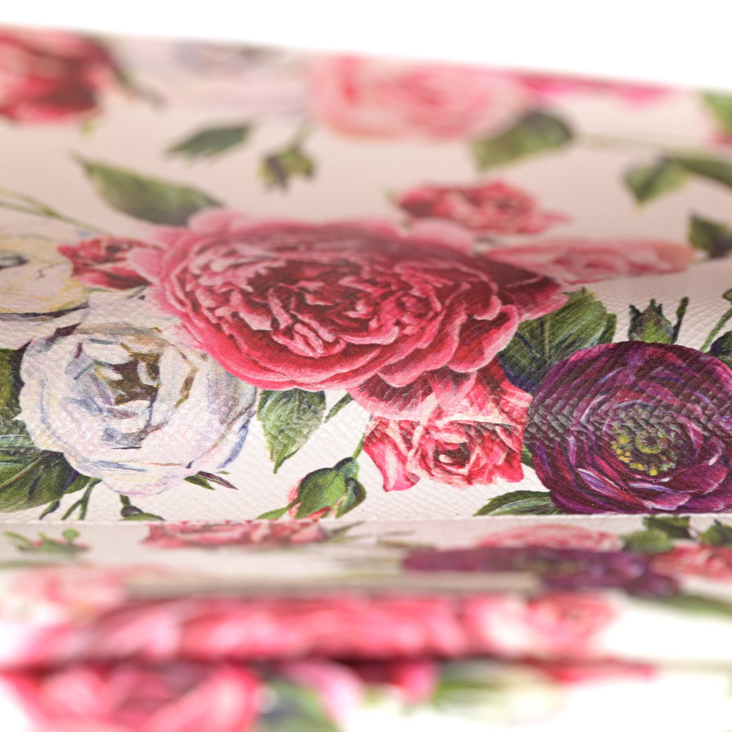 Dolce & Gabbana Dauphine Floral Print Shoulder Bag White Pink 5 of 12