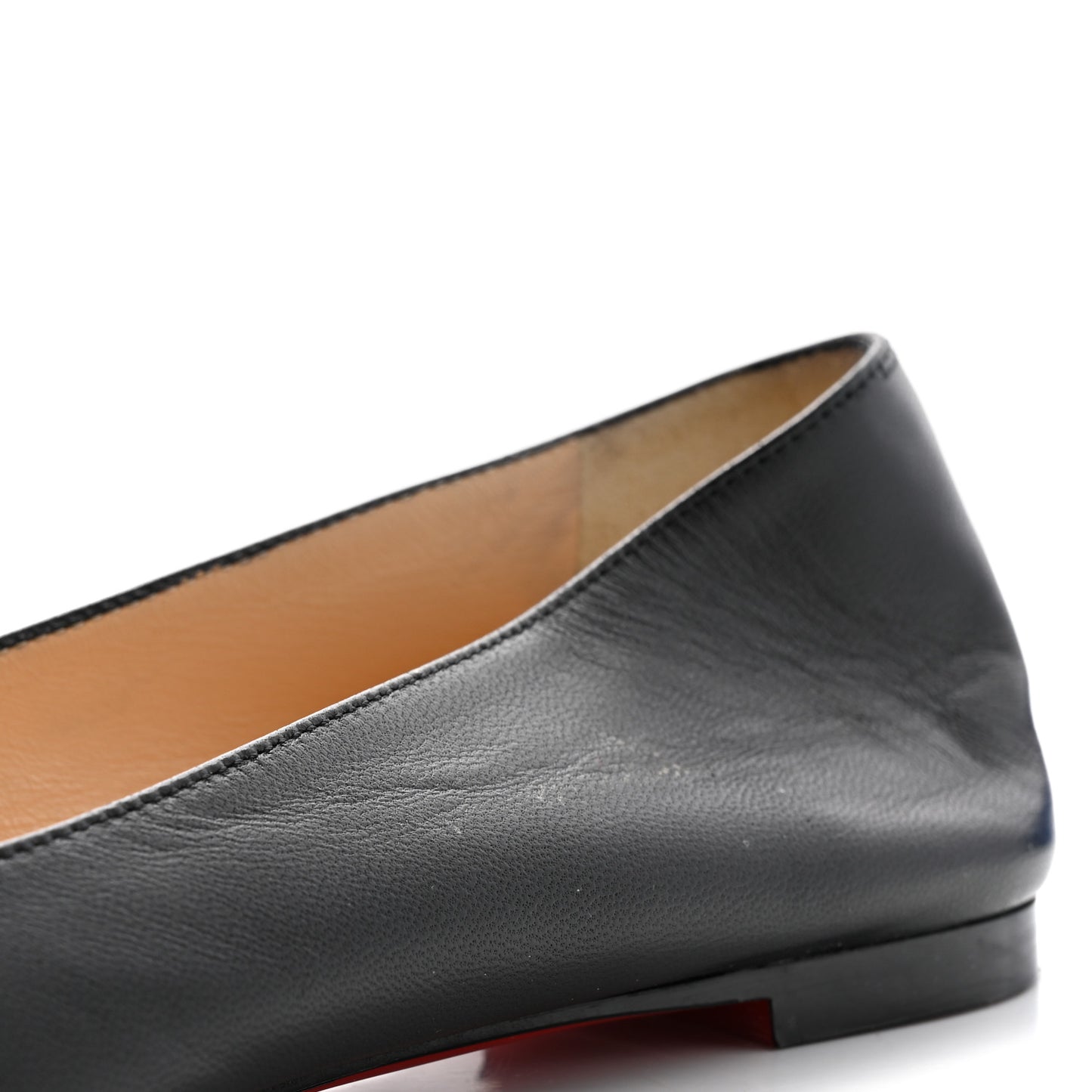 Shiny Nappa Ballalla Flats 38.5 Black