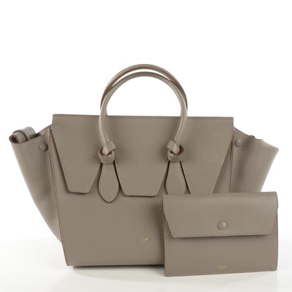 Celine Crisped Calfskin Small Tie Knot Tote Medium Grey 3 of 9