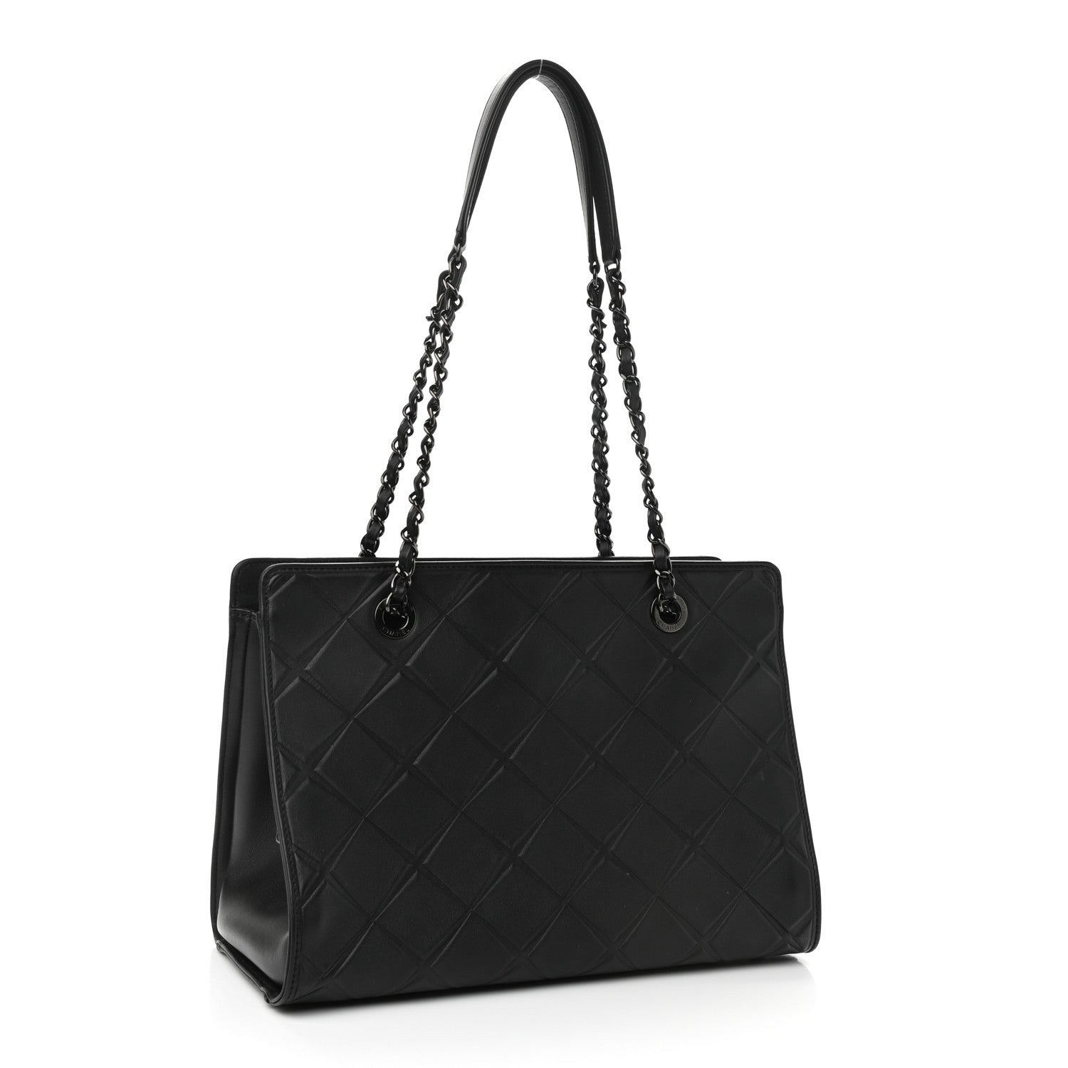 Chanel Calfskin Propeller Shopping Tote Black 3 of 11