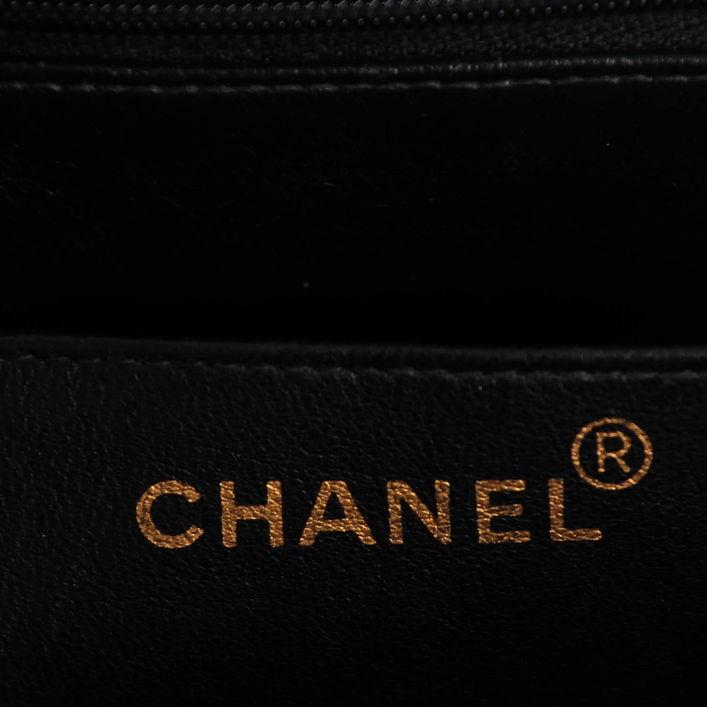 Lambskin Quilted Flap Shoulder Bag Black