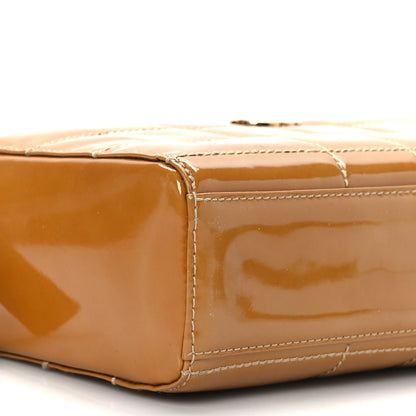 Chanel Patent Quilted Chocolate Bar Beige 7 of 10
