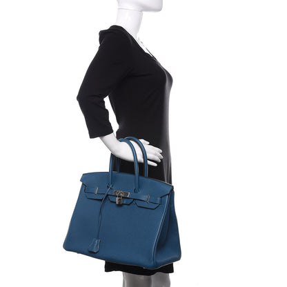Hermes Togo Birkin 35 Cobalt 2 of 10