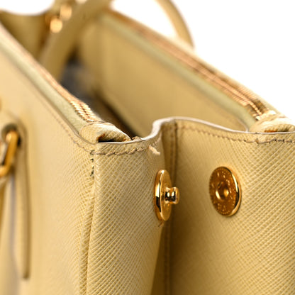 Prada Saffiano Medium Galleria Double Zip Tote Ginestra 17 of 19