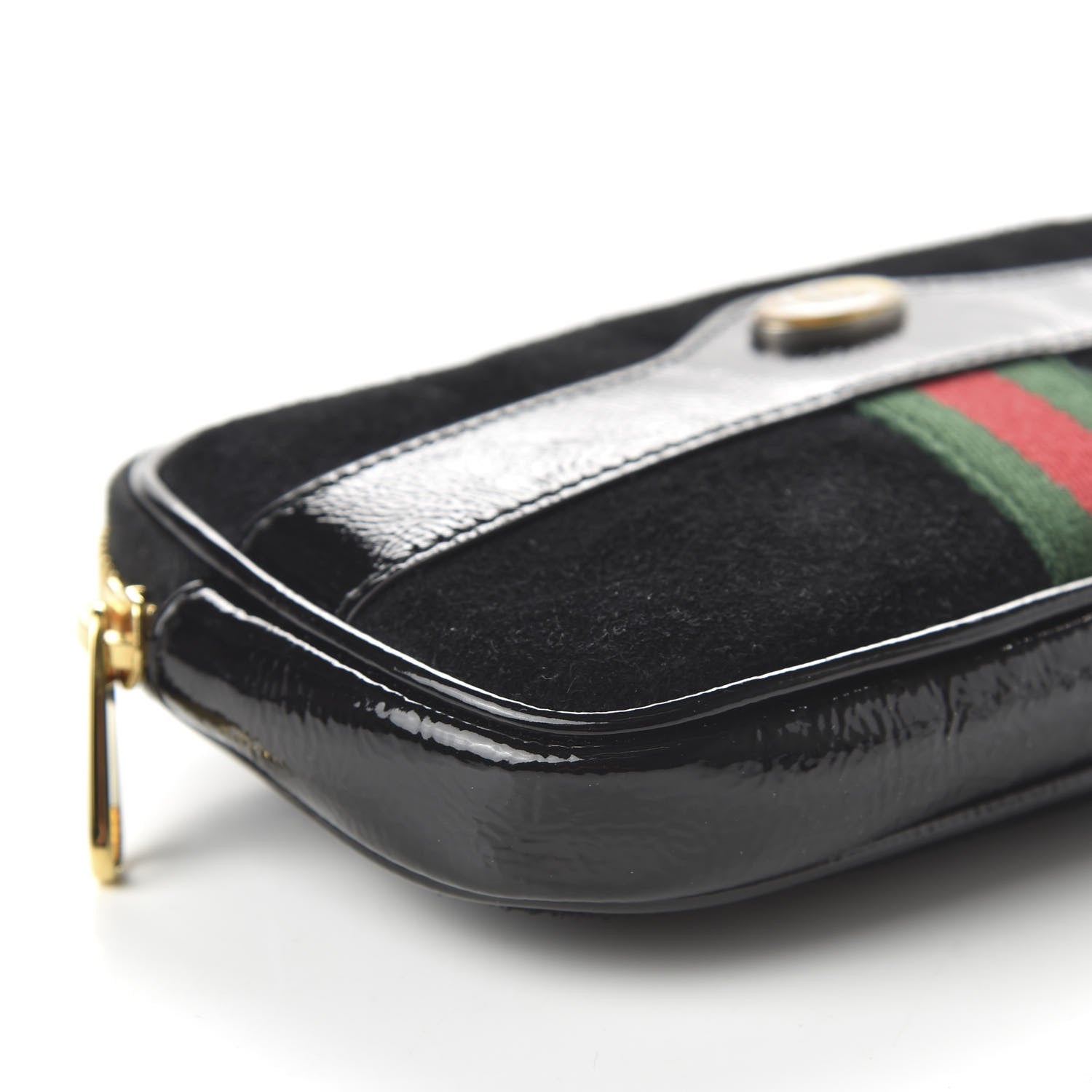Gucci Suede Patent Ophidia Belted iPhone Case 85 34 Black 6 of 9