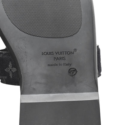 Louis Vuitton Monogram Denim Mens LV Oasis Mules 8.5 Black 7 of 9