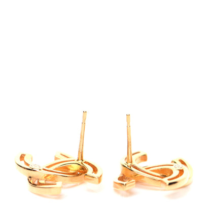 Chanel Metal Obazine CC Earrings Gold 5 of 6