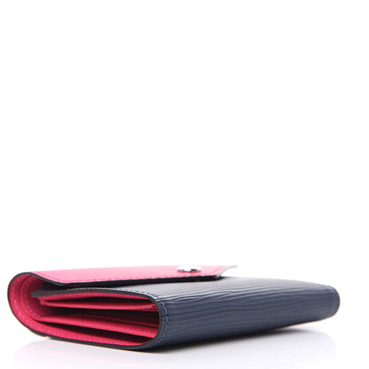 Louis Vuitton Epi Victorine Wallet Indigo Hot Pink 4 of 7