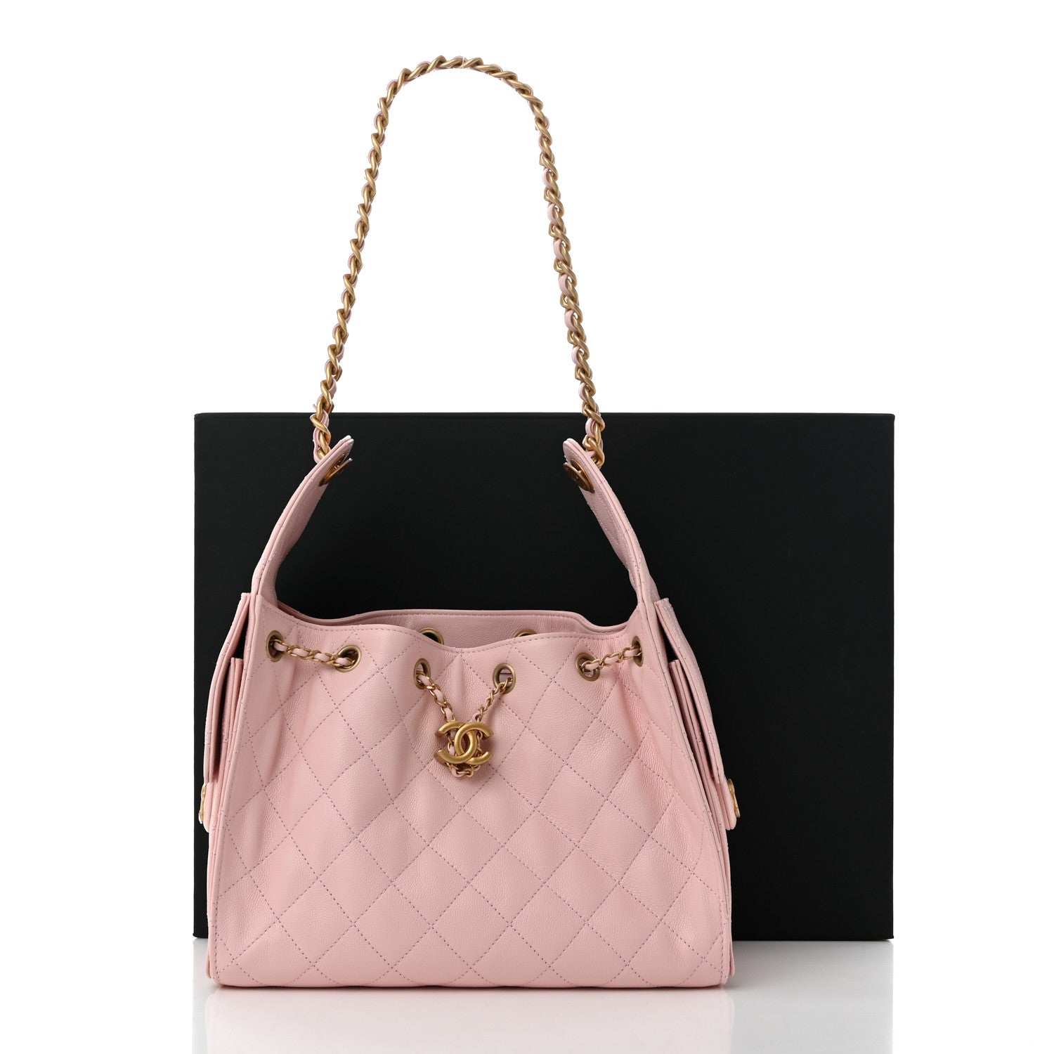 Chanel Caviar Quilted Small Chanel 25 Handbag Light Pink 11 of 11
