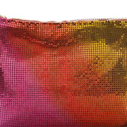 Jimmy Choo Metal Mesh Callie Tassel Shoulder Bag Berry Red Amber Rose 8 of 11