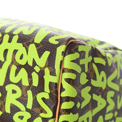 Louis Vuitton Monogram Graffiti Speedy 30 Green 10 of 13