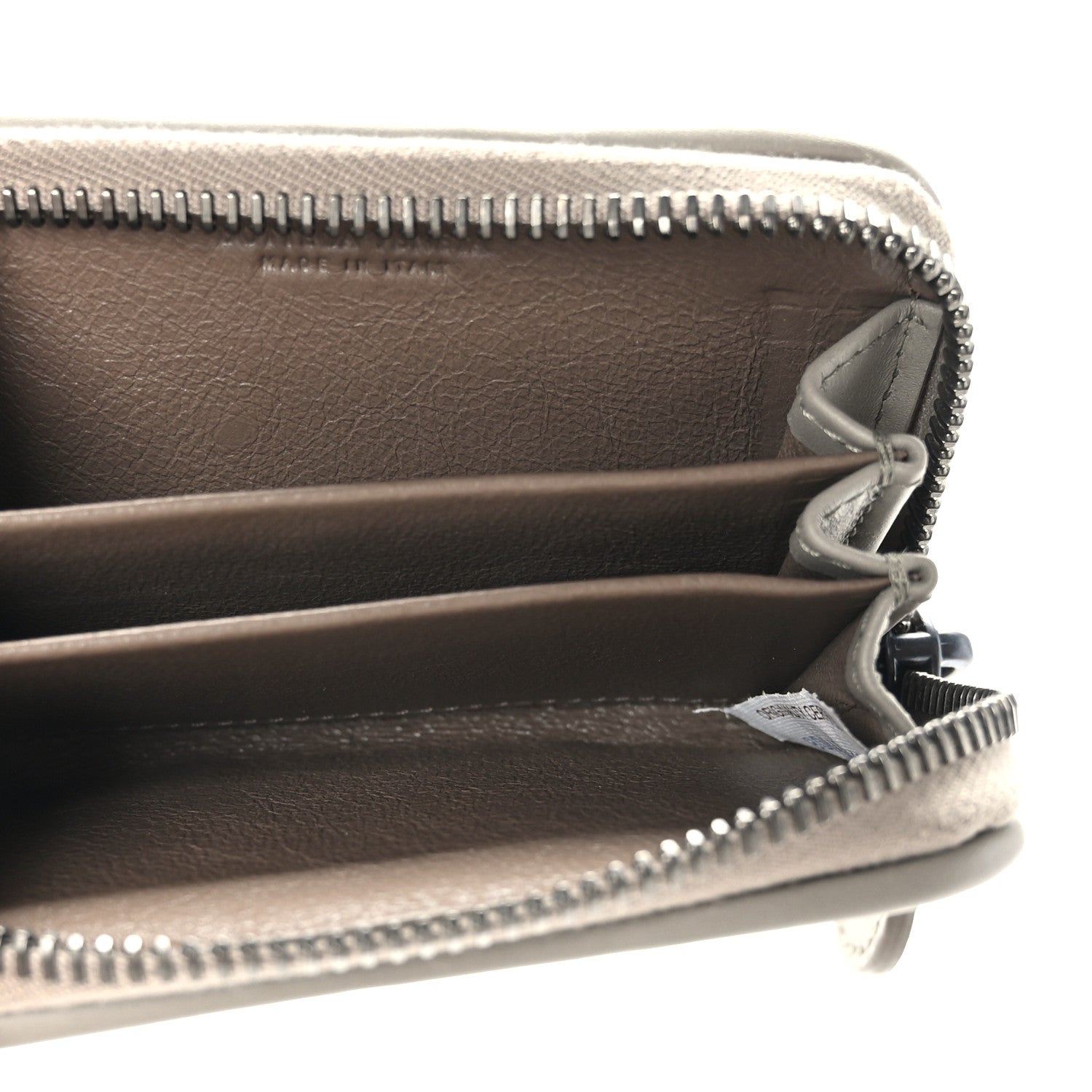 Bottega Veneta Nappa Intrecciato Zip Wallet Fume 6 of 7