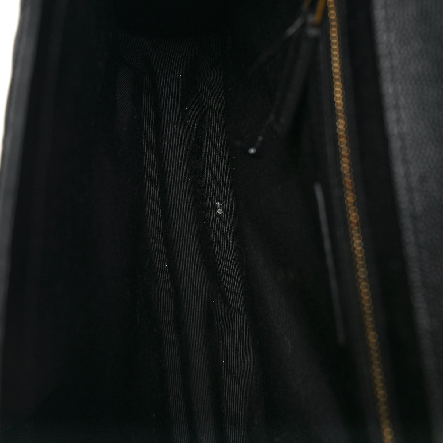 Grain De Poudre Textured Mixed Matelasse Large Triquilt Monogram Satchel Black