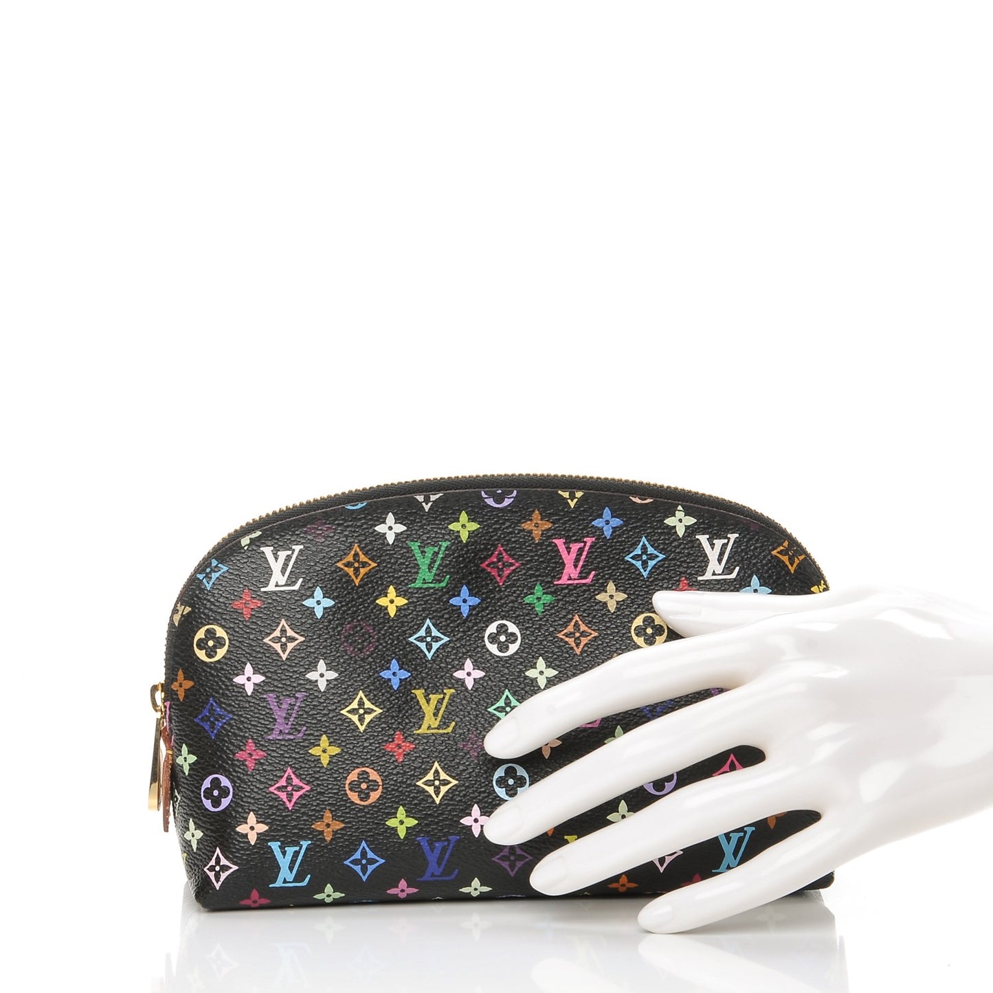 Monogram Multicolor Cosmetic Pouch Black Grenade
