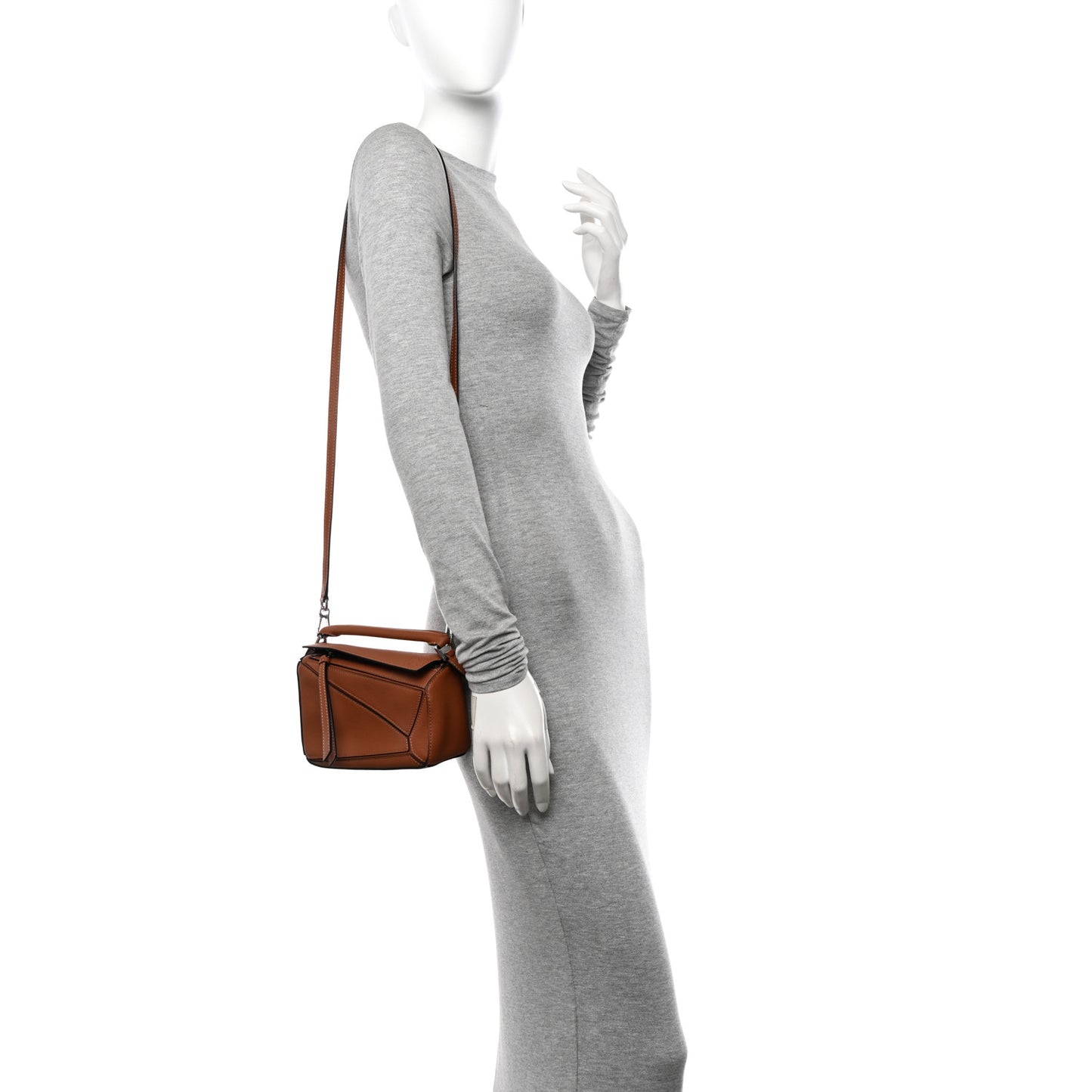 Calfskin Mini Puzzle Bag Tan