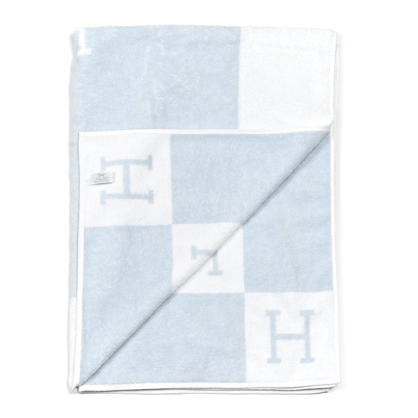 Cotton Avalon Baby Bath Towel Bleu Glacier