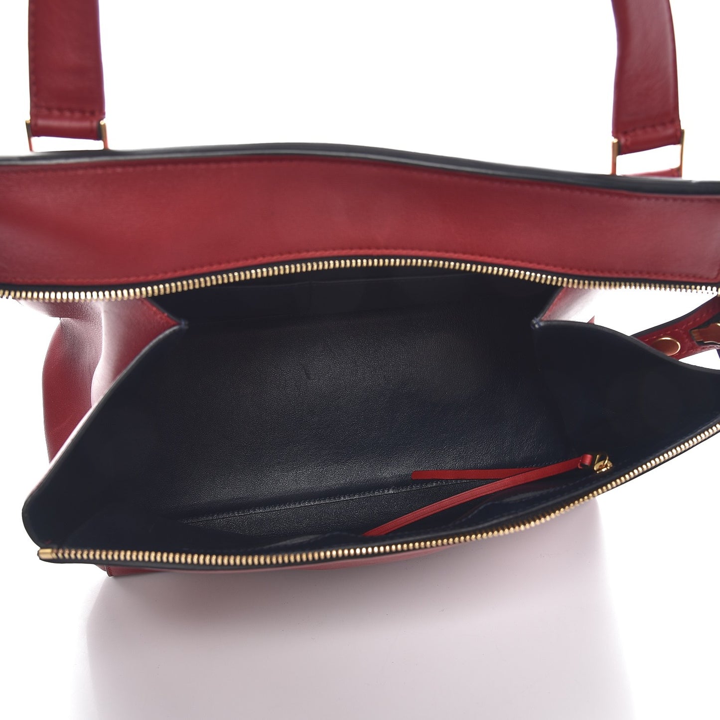 Smooth Calfskin Medium Edge Shoulder Bag Red