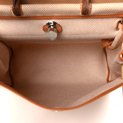 Hermes Vache Hunter Calfskin Criss Viking Herbag Zip Retourne 39 MM Ecru Beige Naturel 6 of 10