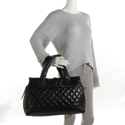 Chanel Caviar Quilted Large Coco Cocoon Tote Black 2 of 7