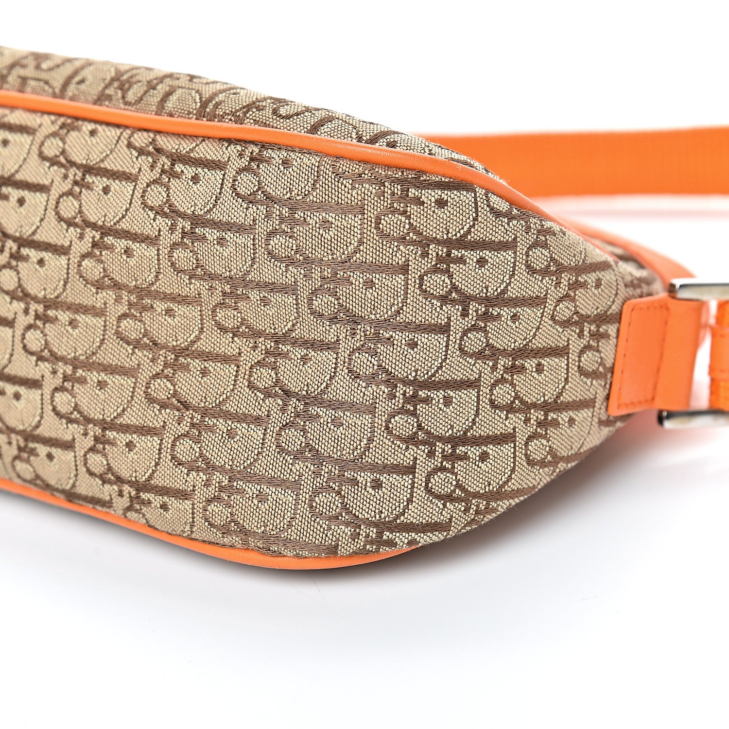 Christian Dior Monogram Shoulder Bag Orange Beige 9 of 11