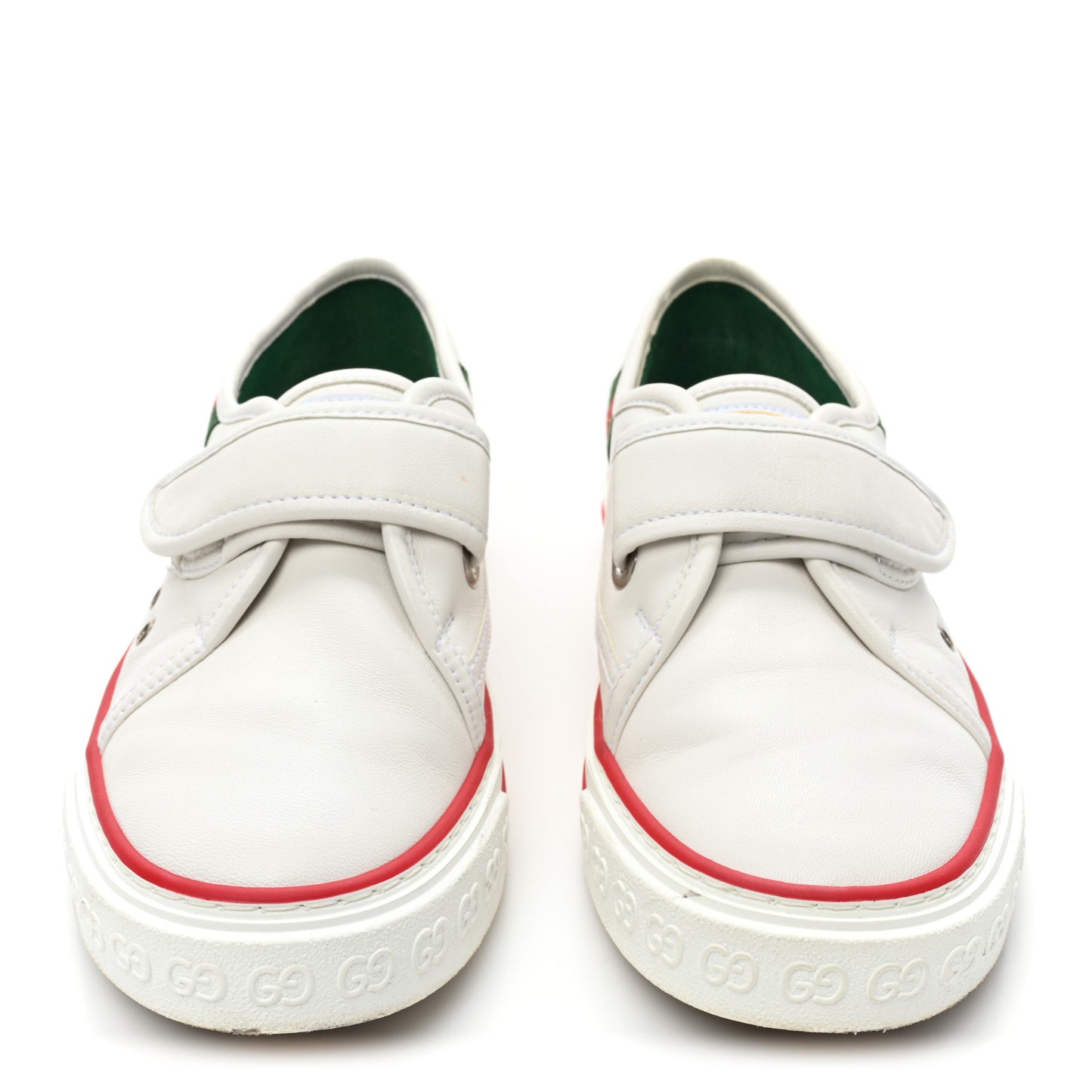 Glamour Glove Calfskin Web Womens 1977 Tennis Velcro Strap Sneakers 38 Great White