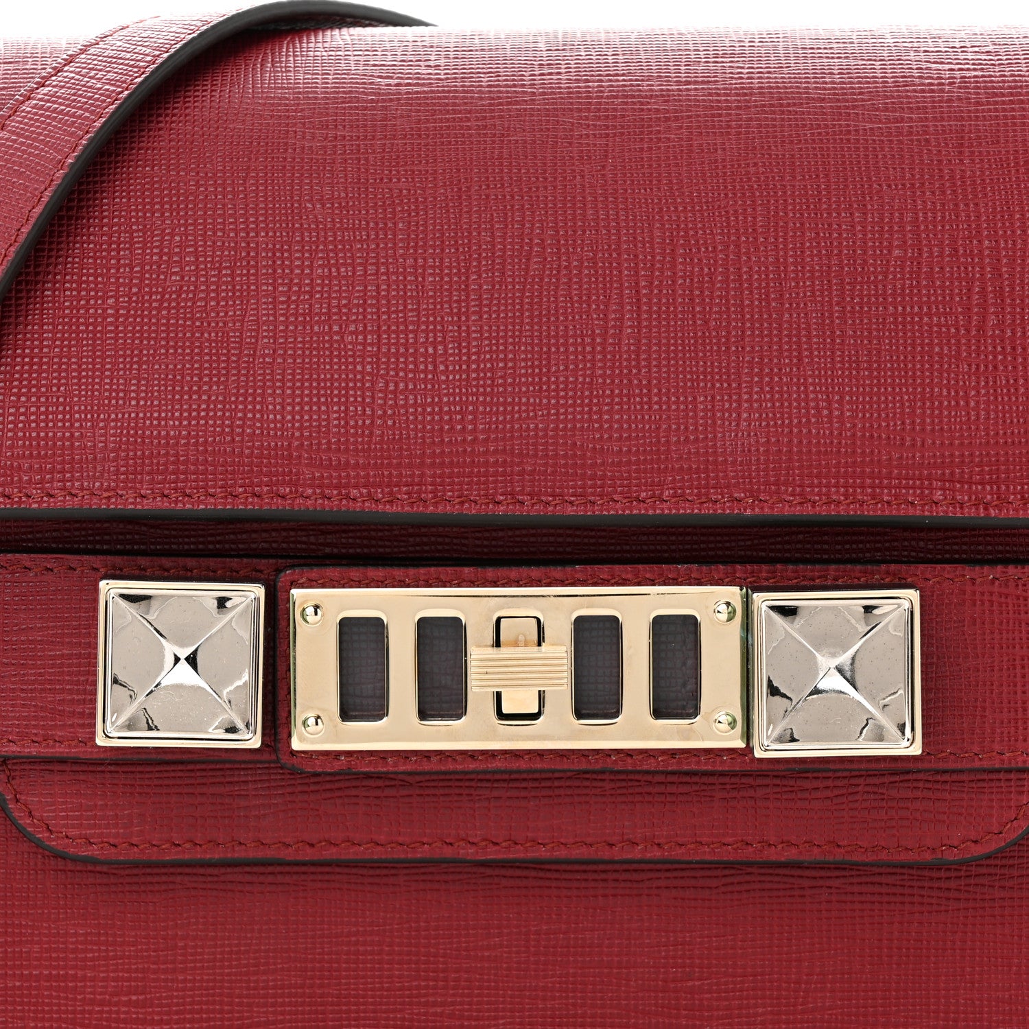 Proenza Schouler New Linosa Mini PS11 Classic Shoulder Bag Flame Red 7 of 10