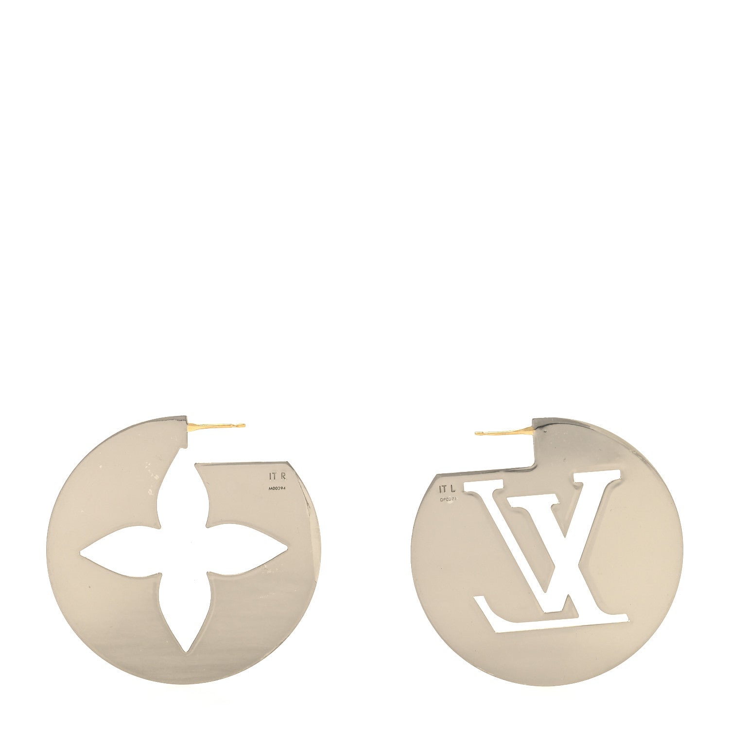 Louis Vuitton Perfect Match Earrings Gold Silver 3 of 5