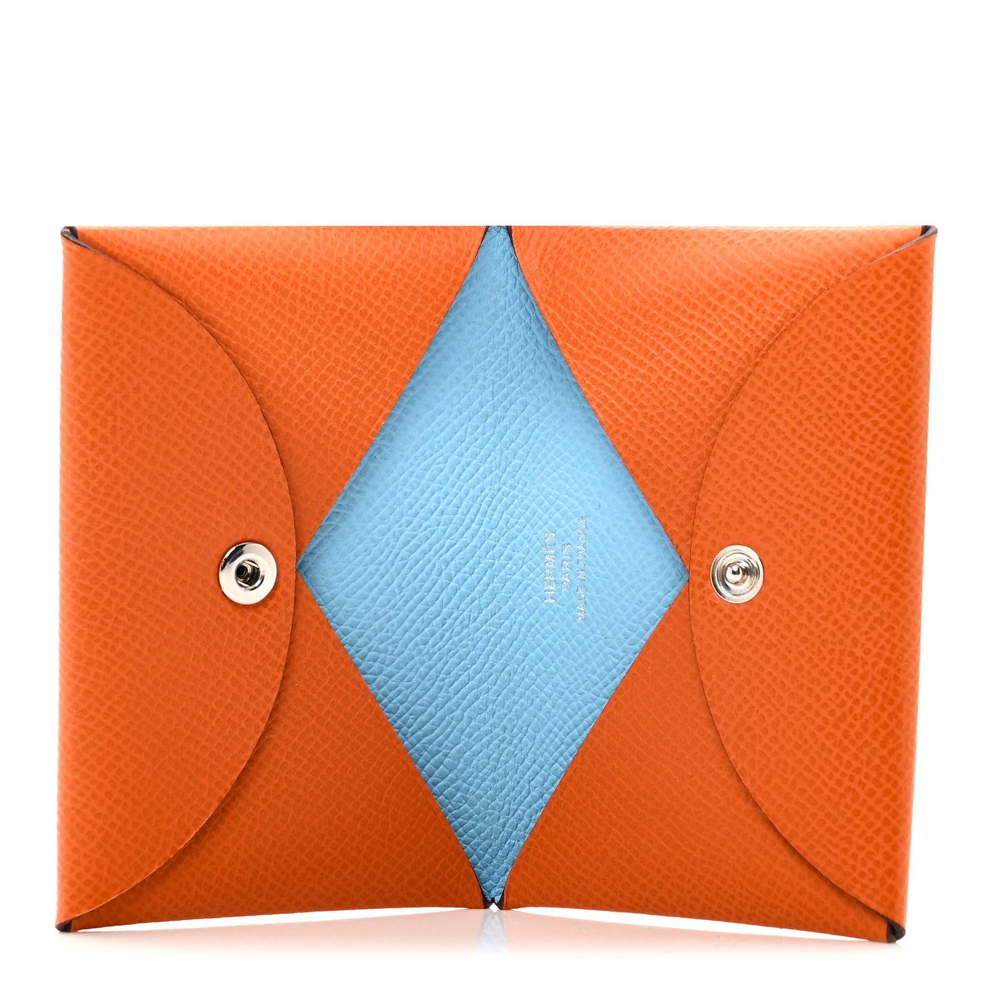 Epsom Verso Calvi Card Case Orange Céleste
