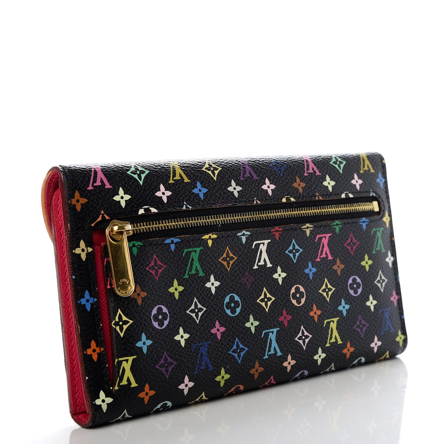 Louis Vuitton Monogram Multicolor Eugenie Wallet Black 3 of 8