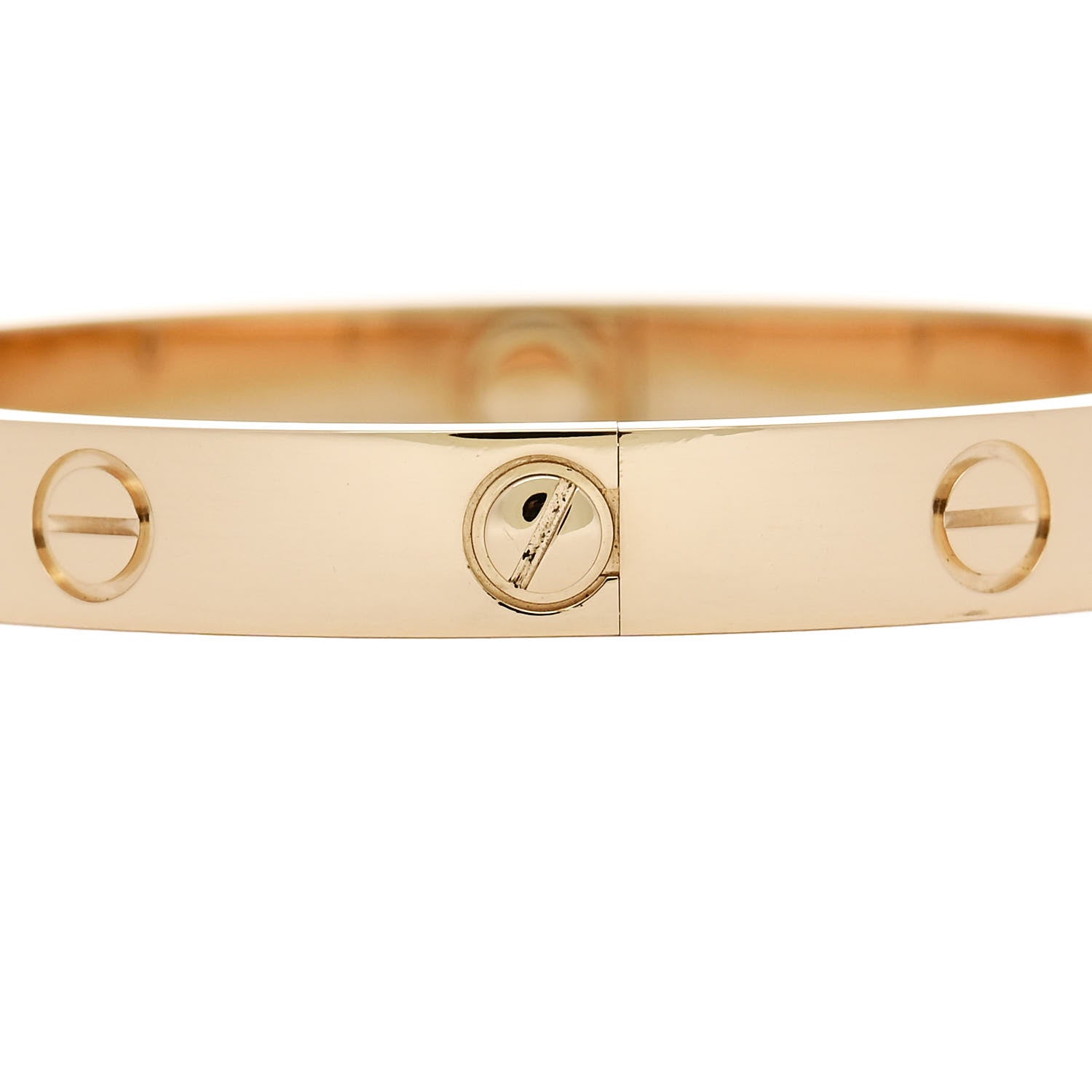Cartier 18K Yellow Gold 4 Diamond LOVE Bracelet 16 5 of 9
