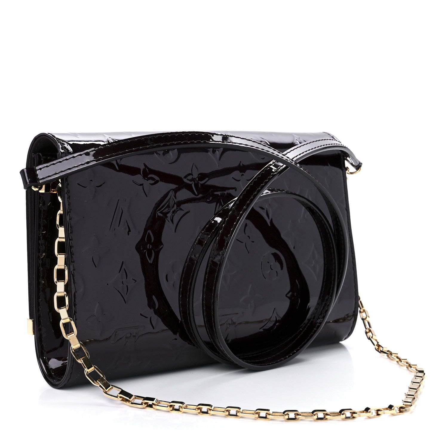 Louis Vuitton Vernis Ana Clutch Amarante 3 of 10