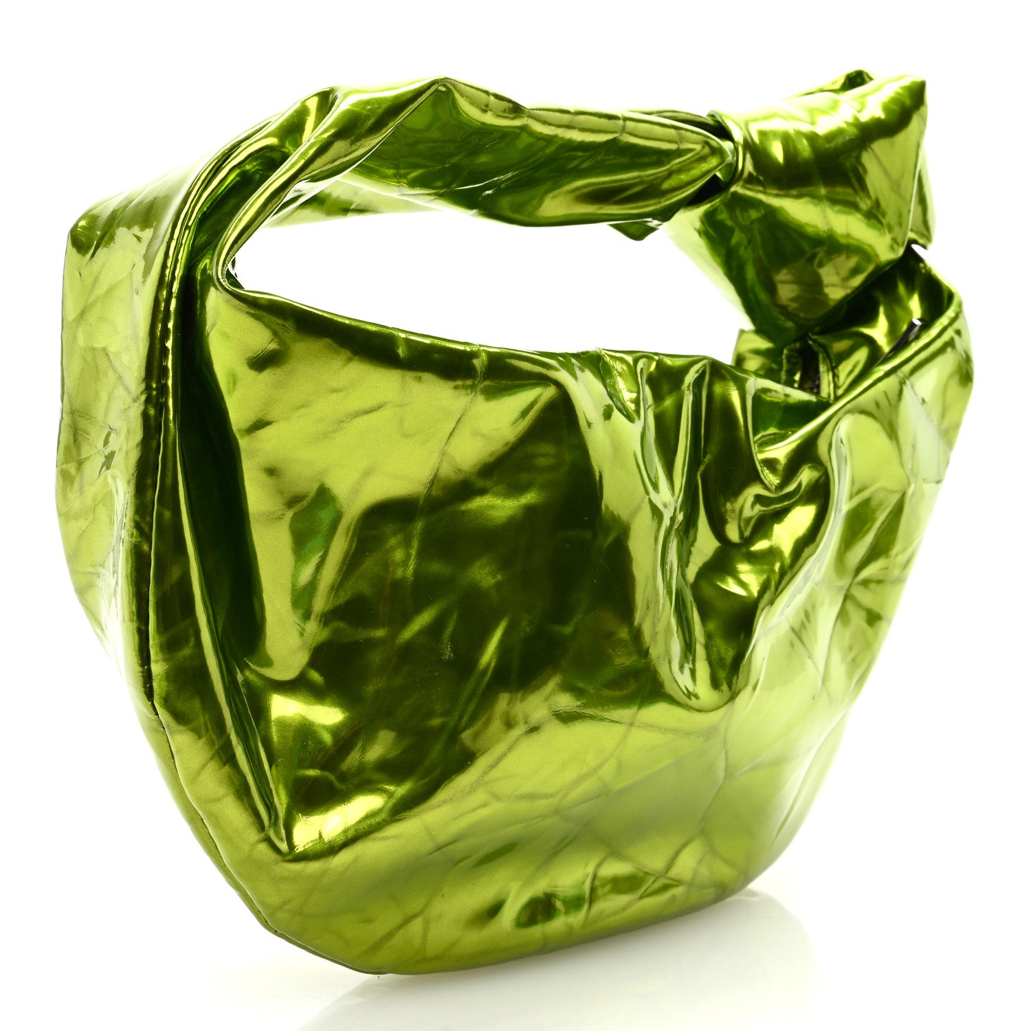 Bottega Veneta Metallic Crushed Calfskin Mini Jodie Chlorophyll 3 of 8
