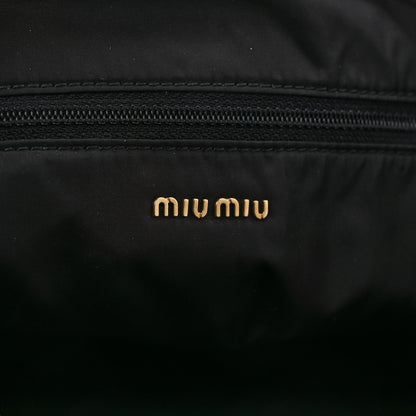 Miu Miu Soft Calf Softy Shoulder Bag Black 6 of 9