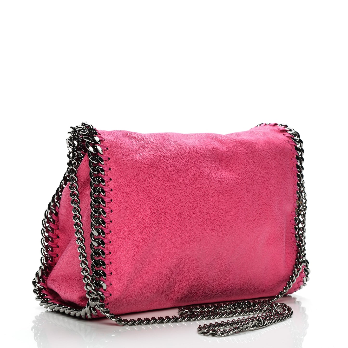Shaggy Deer Mini Falabella Tote Hot Pink