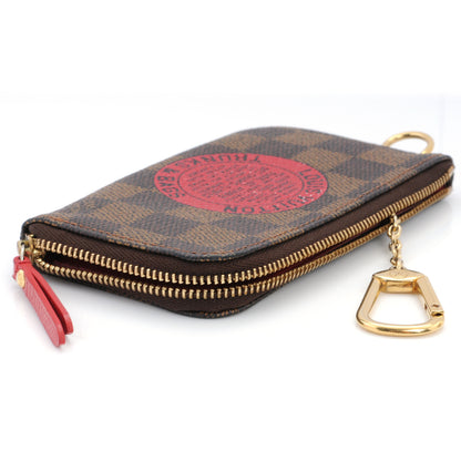 Louis Vuitton Damier Ebene Complice Trunks and Bags Key Pouch Red 3 of 6
