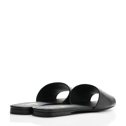 Chanel Lambskin Pearl CC Sandals 41 Black 4 of 9