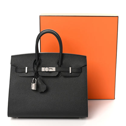 Hermes Epsom Birkin Sellier 25 Black 11 of 11