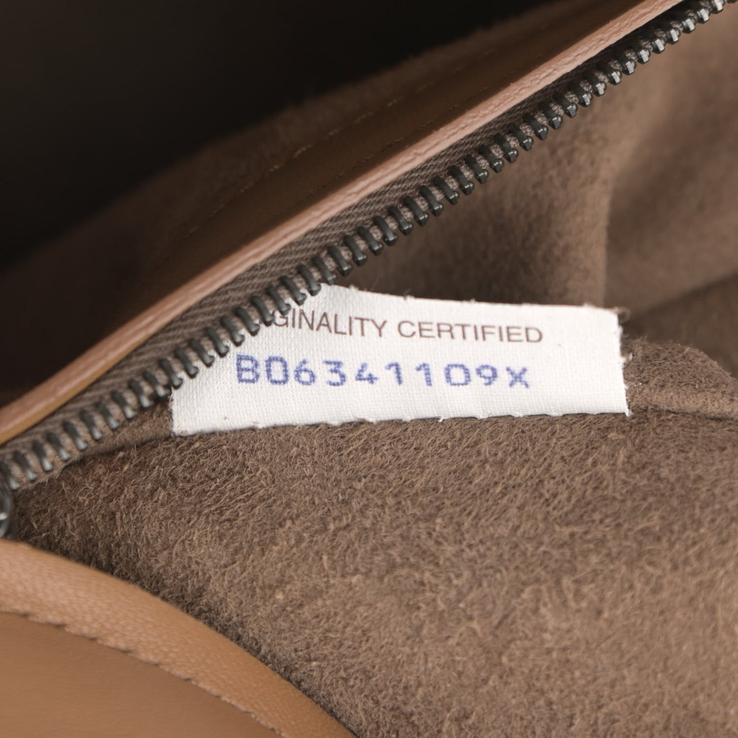 Nappa Small Intrecciato Saddle Crossbody Camel
