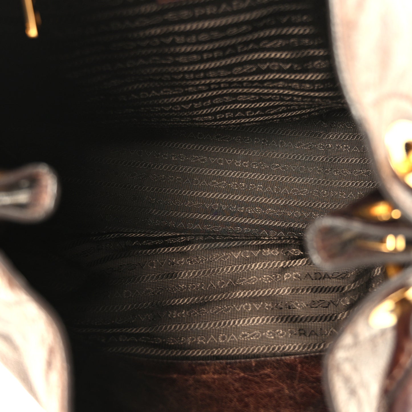 Vitello Shine Shoulder Bag Moro