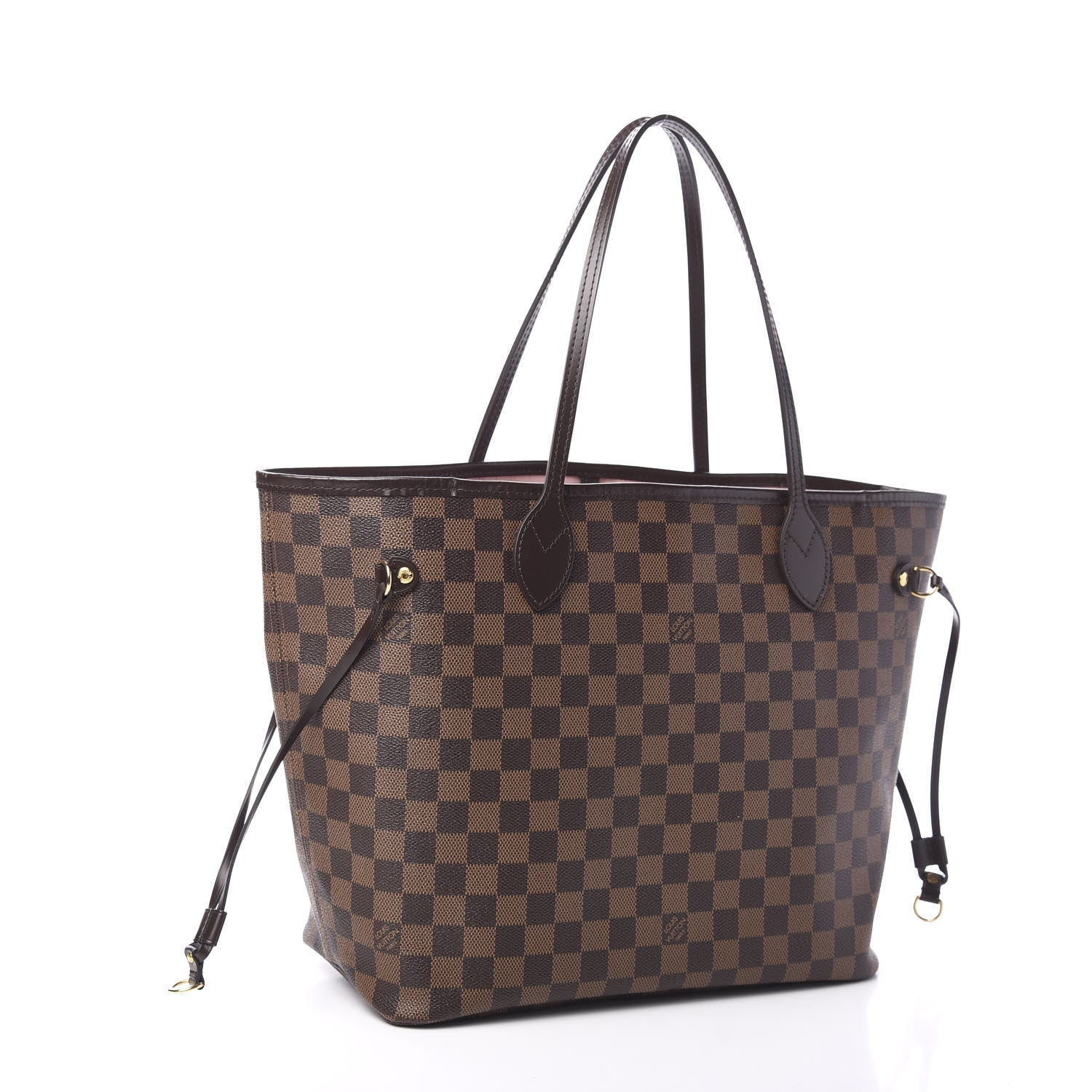 Louis Vuitton Damier Ebene Neo Neverfull MM Rose Ballerine 2 of 9