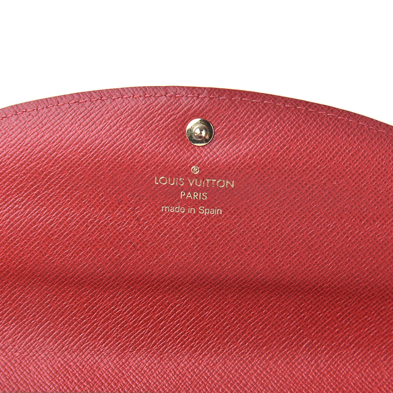 Louis Vuitton Damier Ebene Caissa Wallet Cherry 6 of 12