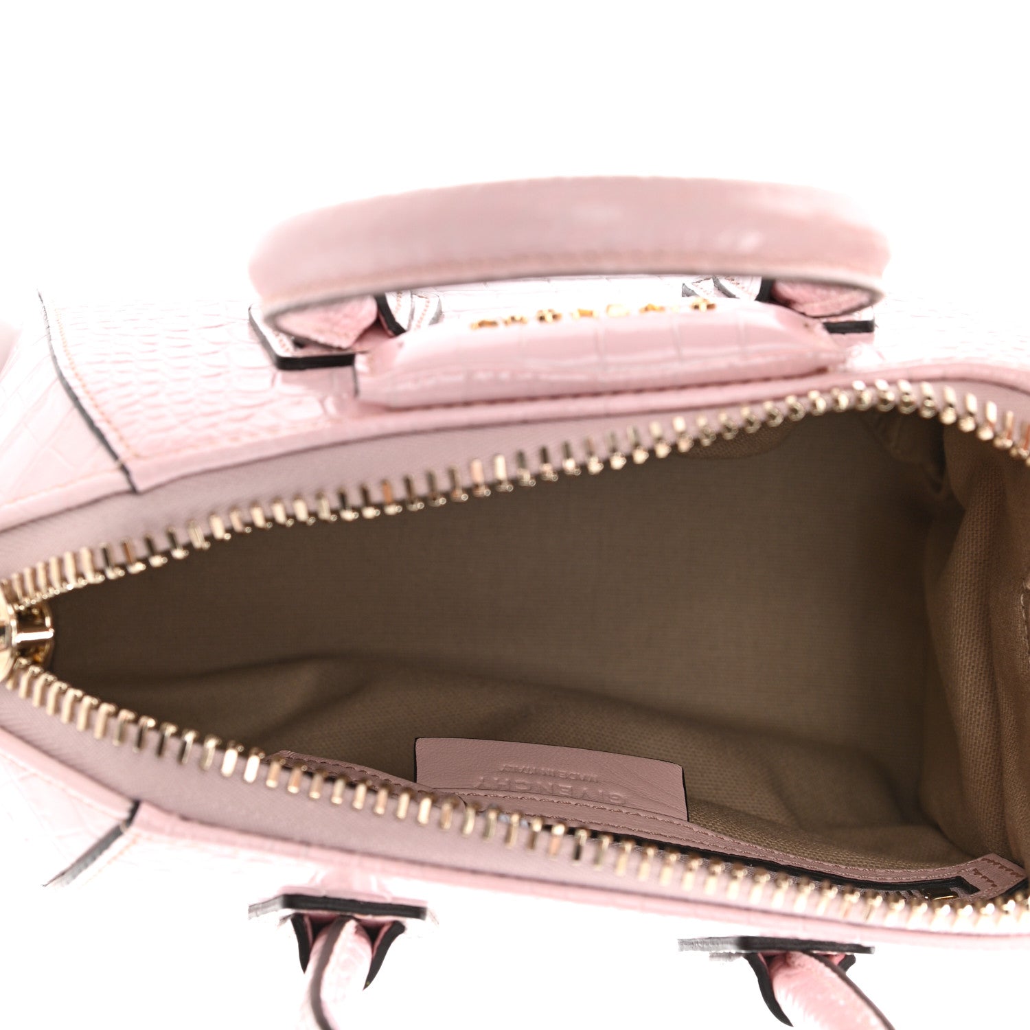 Givenchy Calfskin Crocodile Embossed Mini Antigona Pink 4 of 10