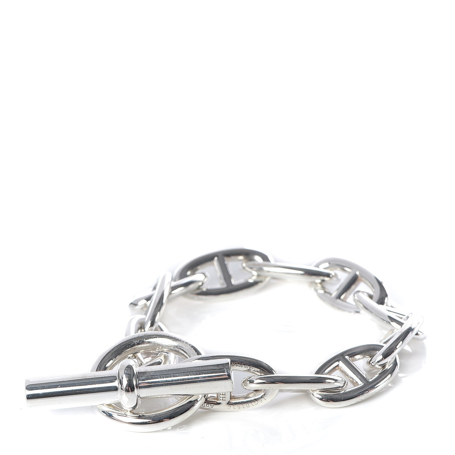 Hermes Sterling Silver GM Chaine D'Ancre Bracelet 3 of 5