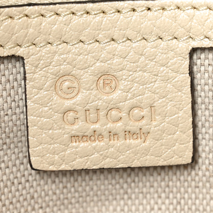 Gucci Pebbled Calfskin Medium Soho Chain Shoulder Bag Off White 6 of 10