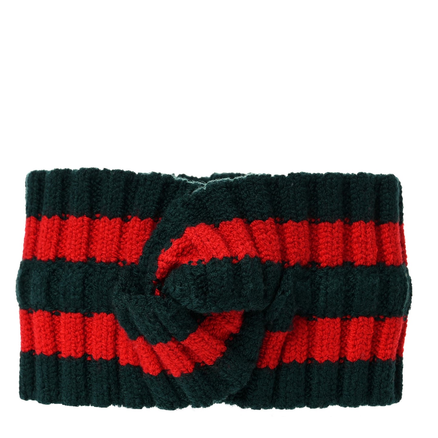 Wool Web Headband M Green Red