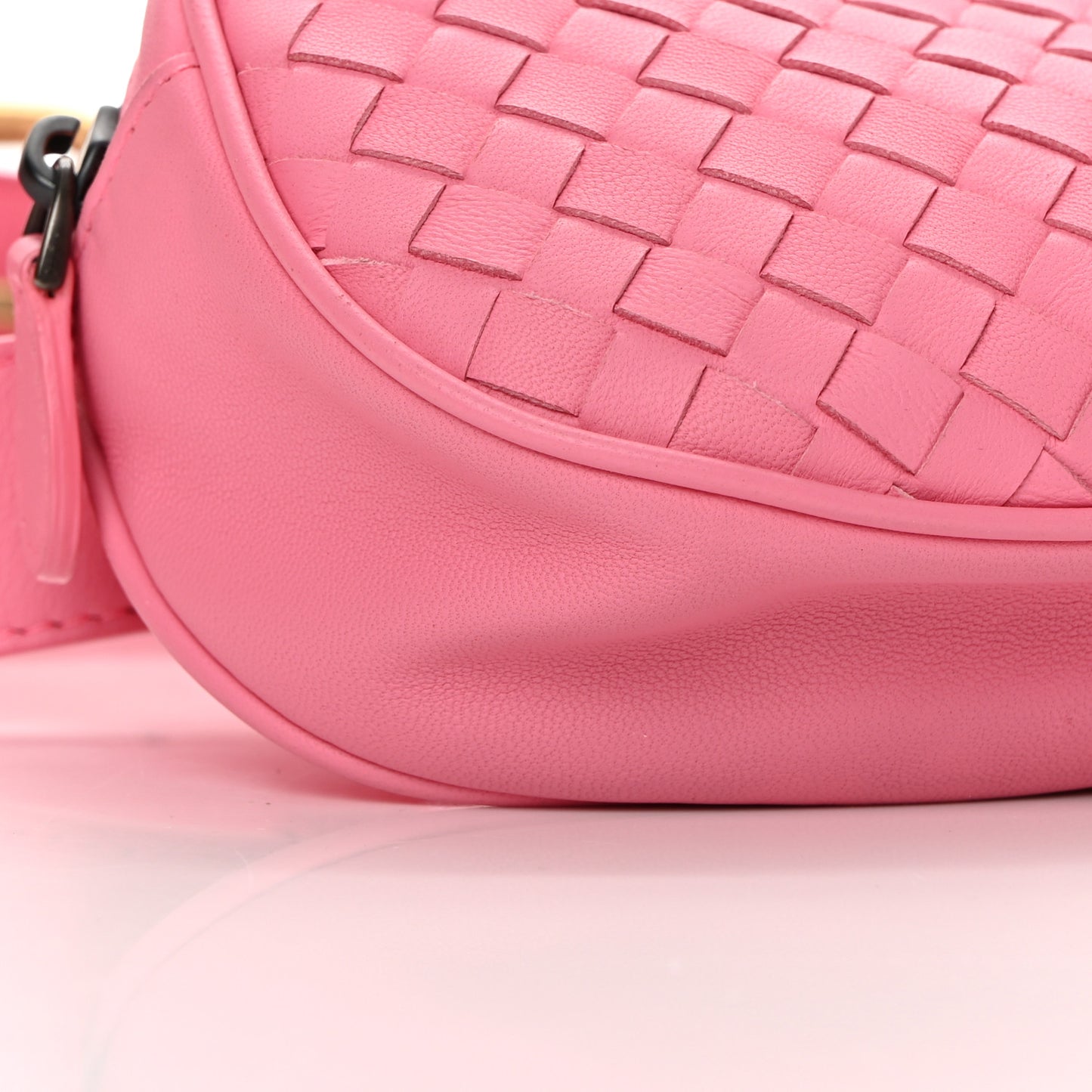 Nappa Intrecciato Belt Bag Pink