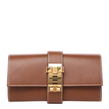 Hermes Tadelakt Medor Clutch Fauve 1 of 11