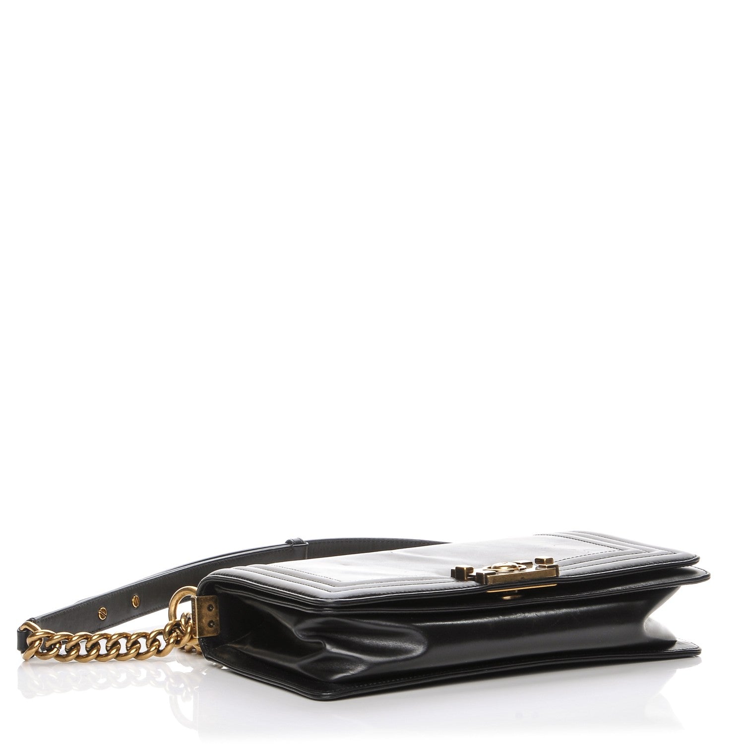 Chanel Glazed Calfskin Medium Boy Flap Black 4 of 11