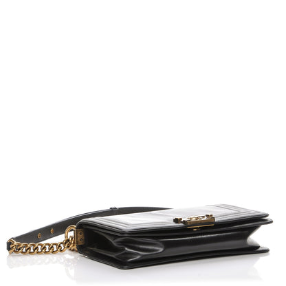 Chanel Glazed Calfskin Medium Boy Flap Black 4 of 11